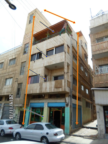 عمارة سكنية وتجارية-السوق / الزرقاء في الأردن