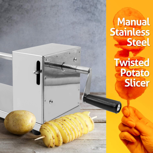 طريقة عمل البطاطس الحلزونية بالبيت يدوي - ماكينة البطاطس لولبي للبيع الة بطاطا اشكل طريقة عمل البطاط