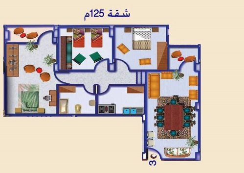 شقة 125م بالقرب من جامعة اسيوط - 20 في مصر